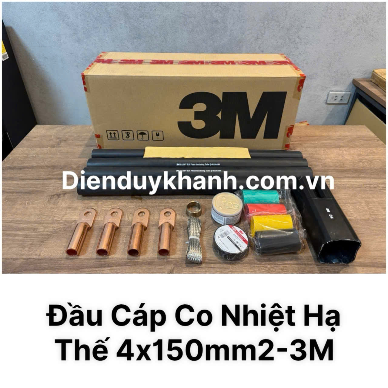 Đầu Cáp Co Nhiệt Hạ Thế 4x150mm2 3M Chính Hãng Giá Rẻ